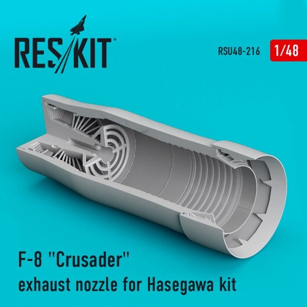 RESKIT RSU48-0216 F-8 &quot;CRUSADER&quot; EXHAUST NOZZLE FOR HASEGAWA KIT 1/48