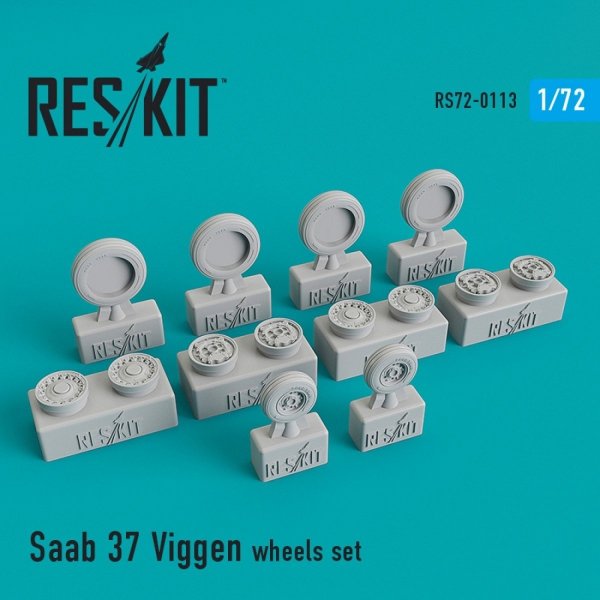 RESKIT RS72-0113 SAAB 37 &quot;VIGGEN&quot; WHEELS SET 1/72
