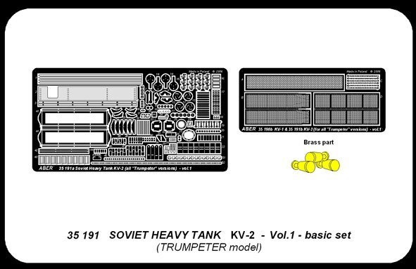 Aber 35191 Russian heavy tank KV-2 - vol.1 - basic set (1:35)