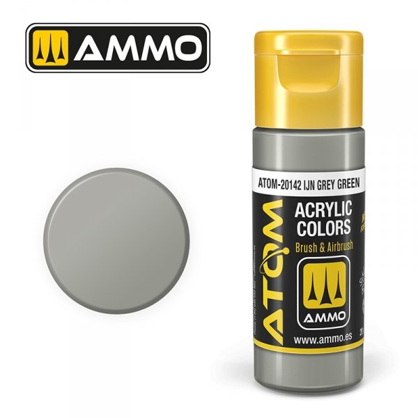 AMMO of Mig Jimenez 20142 ATOM COLOR IJA Grey Green 20ml