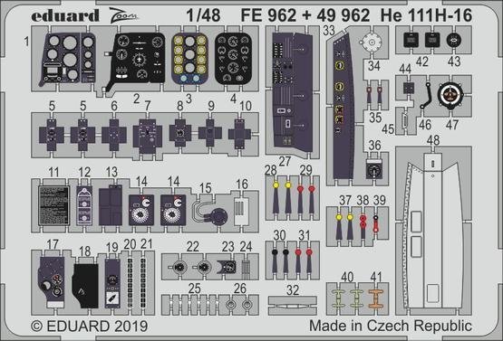 Eduard FE962 He 111H-16 1/48 ICM