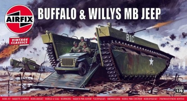 Airfix 02302V Buffalo &amp; Willys MB Jeep 1/76