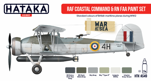 Hataka HTK-AS49 RAF Coastal Command &amp; RN FAA paint (6x17ml)