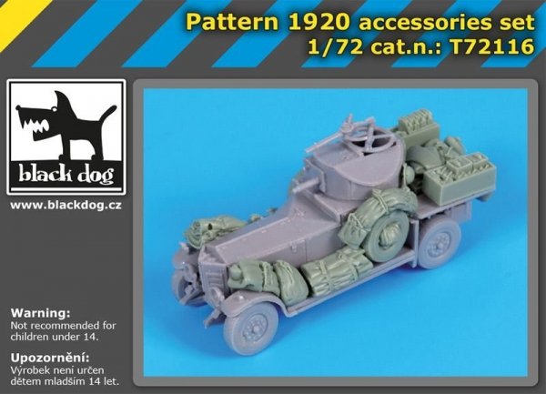 Black Dog T72116 Pattern 1920 accessories set for Roden 1/72