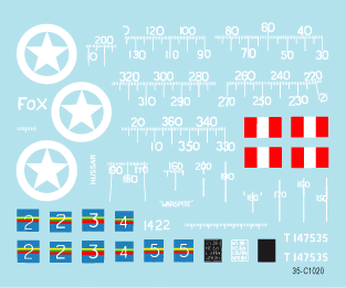 Star Decals 35-C1020 RMASG Shermans 1/35