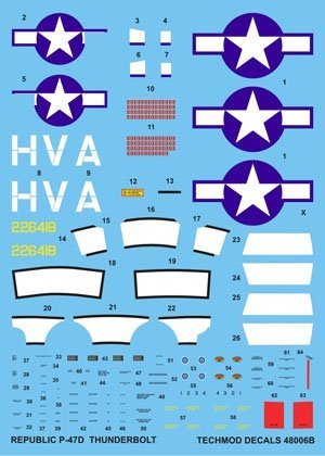 Techmod 48006 - Republic P-47D Thunderbolt (1:48)