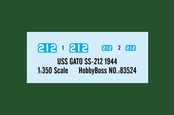 Hobby Boss 83524 U.S. Navy Submarine &quot;Little Shark&quot; SS-212 1944 1/350