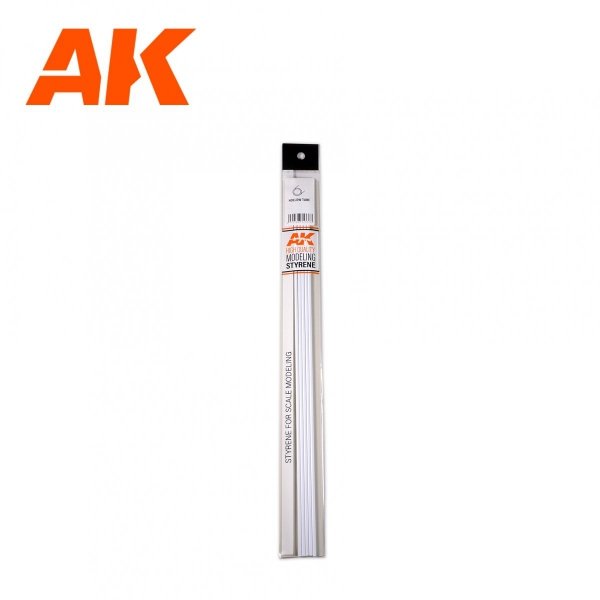 AK Interactive AK6544 HOLLOW TUBE 4.00 DIAMETER X 350MM – STYRENE HOLLOW TUBE – (4 UNITS)