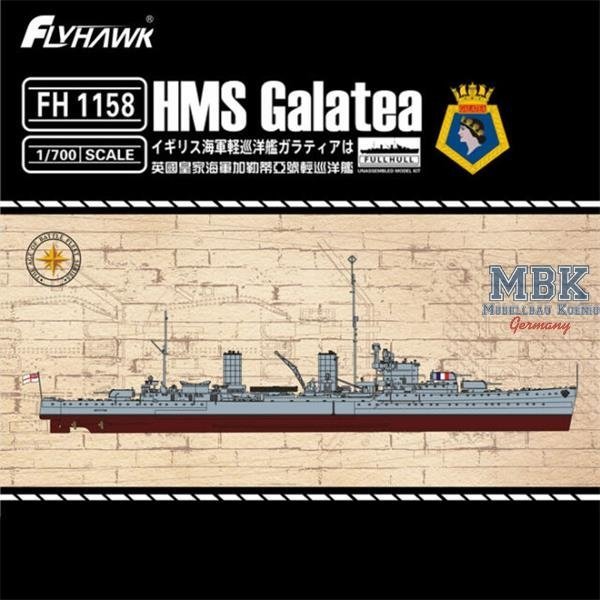 FlyHawk Model FH1158 Light Cruiser HMS Galatea 1/700