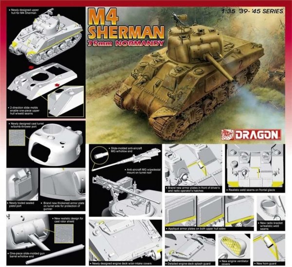 Dragon 6511 M4 Sherman 75mm Normandy (1:35)