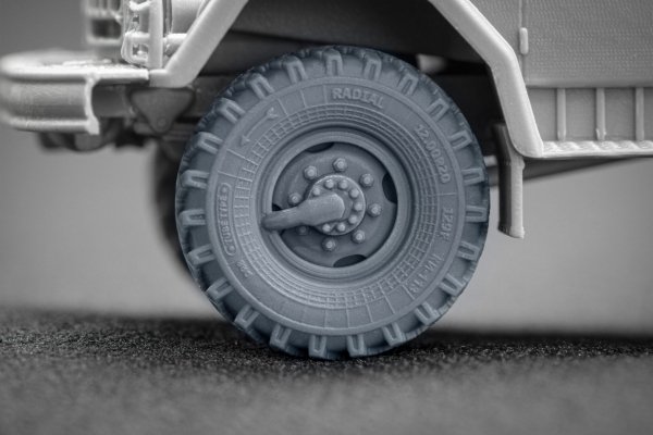 ScaleX WM 72001 ZIL 131 Ordinary wheel set (for ICM) 1/72