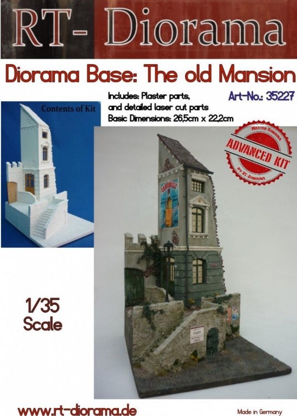 RT-Diorama 35227 Diorama-Base: &quot;Old Mansion&quot; 1/35