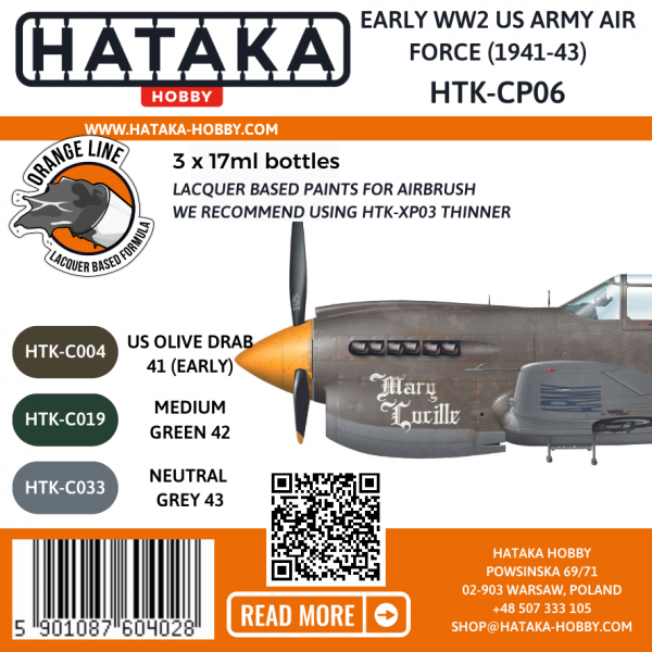 Hataka Hobby HTK-CP06 Early WW2 US Army Air Force (1941-43)