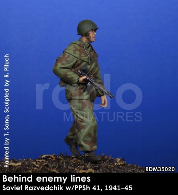 RADO Miniatures RDM35020 Soviet Razvedchik w/PPSh 41, (1941-45) 1/35