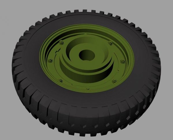 Panzer Art RE35-528 Willys MB “Jeep” road wheels (Firestone) 1/35