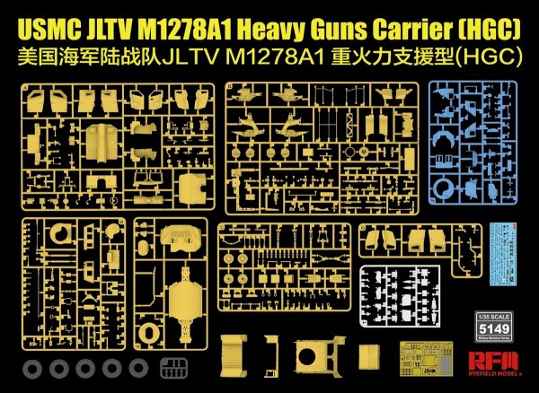 Rye Field Model 5149 USMC JLTV M1278A1 Heavy Guns Carrier (HGC) 1/35