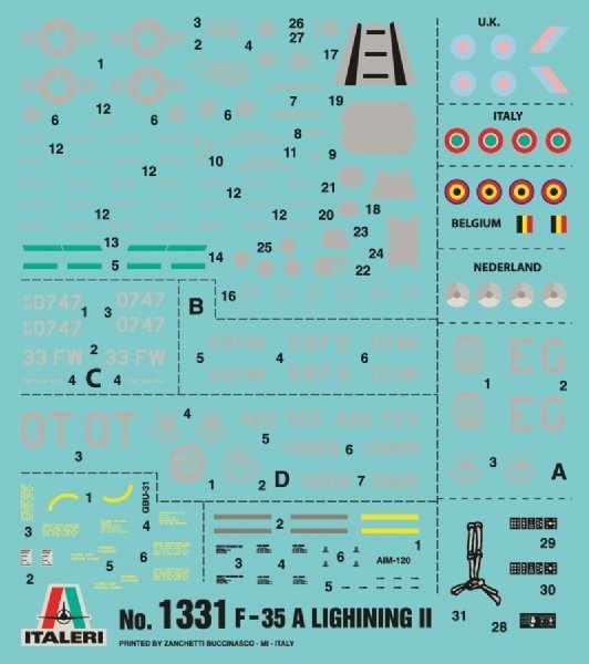 Italeri 1331 F-35A Lighting ll (1:72)