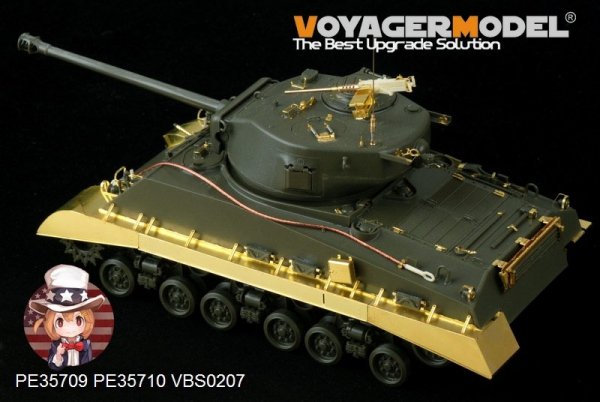 Voyager Model PE35710 WWII US M4A3E8 Sherman Fenders/Track Cover For TAMIYA 25175 1/35