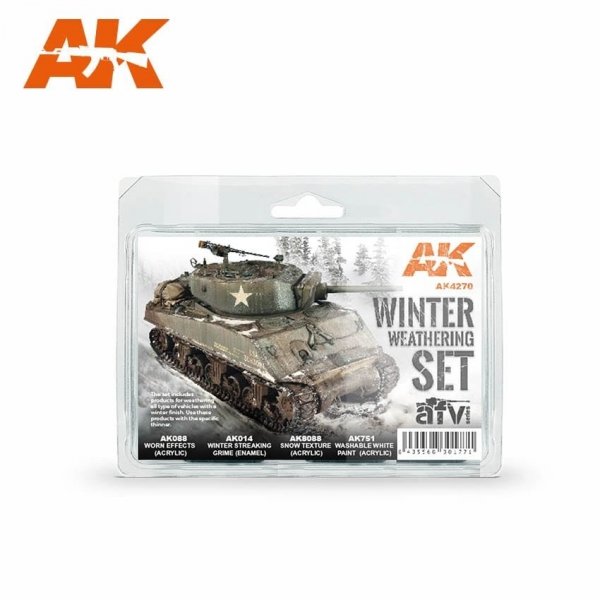AK Interactive AK4270 WINTER WEATHERING SET