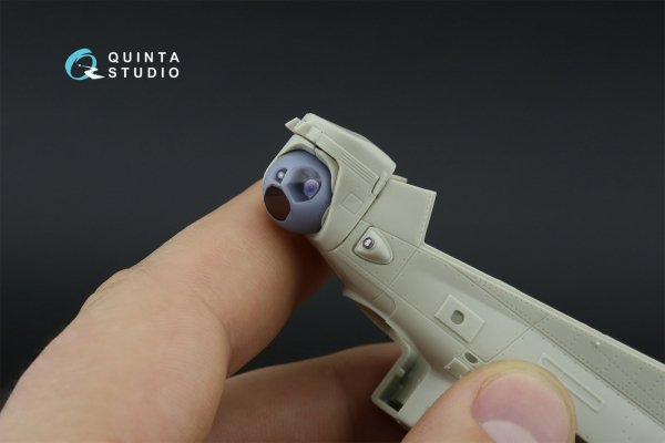Quinta Studio QD+48535 AH-1Z Zulu Cobra/Viper 3D-Printed &amp; coloured Interior on decal paper (KittyHawk) (with 3D-printed resin parts) 1/48