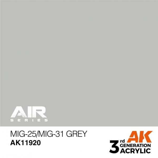 AK Interactive AK11920 MIG-25/MIG-31 GREY – AIR 17ml