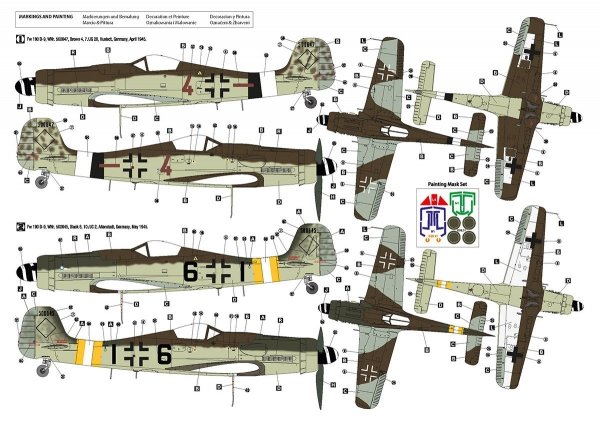 Hobby 2000 32012 Fw 190 D-9 Late Production (HASEGAWA + CARTOGRAF + MASKI) 1/32