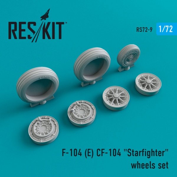 RESKIT RS72-0009 F-104E/CF-104 &quot;STARFIGHTER&quot; WHEELS SET 1/72