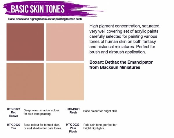 Hataka HTK-DS04 Basic Skin Tones Set 4x17ml