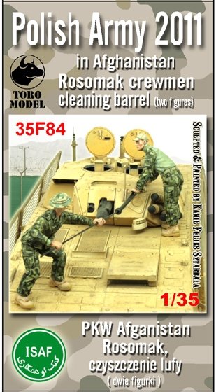 Toro 35F84 PKW Afganistan - Rosomak, czyszczenie lufy Dwie figurki wraz z kalkomanią 1/35