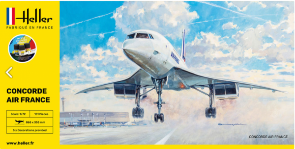 Heller 56469 STARTER KIT - Concorde AF 1/72