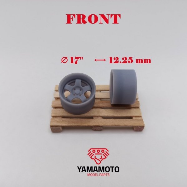 Yamamoto Model Parts YMPRIM5 Work Meister S1 2P 17&quot; 4 Nuts 1/24