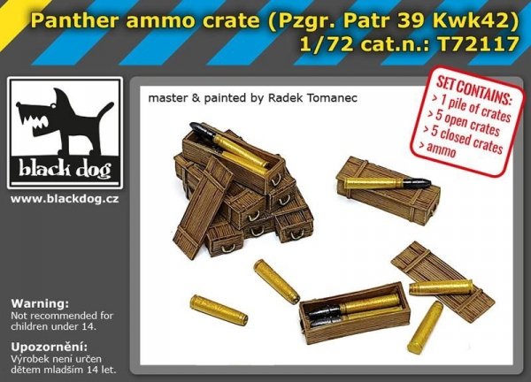 Black Dog T72117 Panther ammo crate 1/72