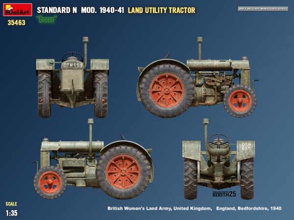 Mini Art 35463 Land Utility Tractor Standard N “Green” Mod. 1940-41 1/35