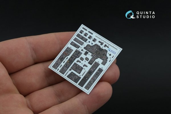 Quinta Studio QD48572 AH-64A 3D-Printed &amp; coloured Interior on decal paper (Academy/Modelist) 1/48