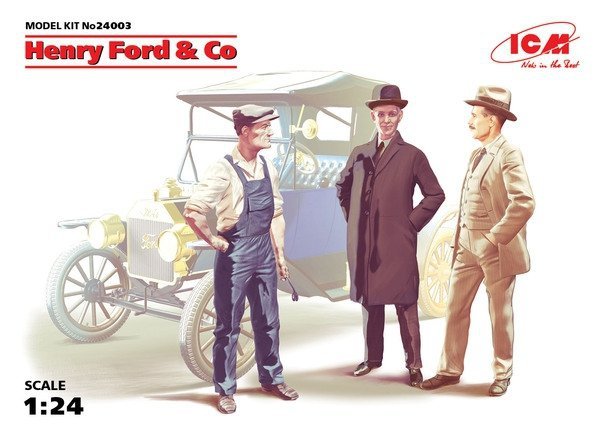ICM 24003 Henry Ford&amp;Co (3 figures) 1/24