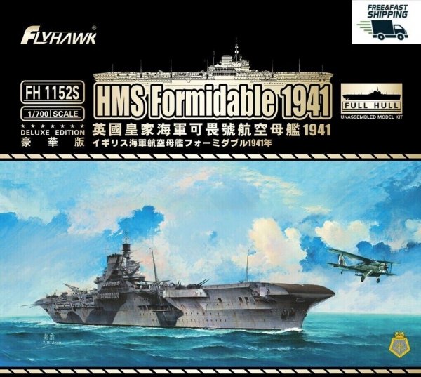 FlyHawk Model FH1152S-SET HMS Formidable 1941 Deluxe Edition SET 1/700