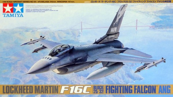 Tamiya 61101 F-16C Block 25/32 Fighting Falcon (1:48)
