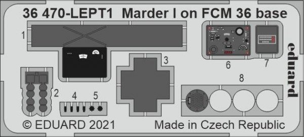 Eduard 36470 Marder I on FCM 36 base ICM 1/35