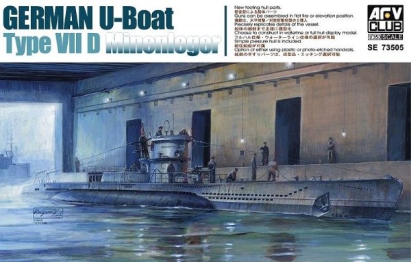 AFV Club 73505 German U-Boat Type VIID Minenleger