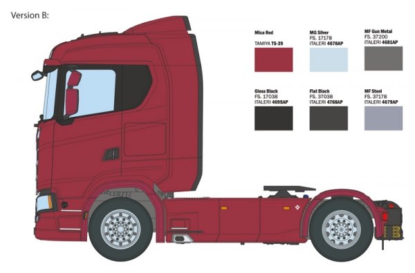 Italeri 3971 Scania S770 4x2 Normal Roof &quot;Grey Cab&quot; 1/24