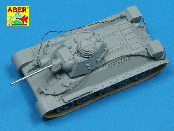 Aber 72L-34 Lufa ZiS-5/F-34 do czołgu KW-1 późny i T-34/76 / Russian 76,2 mm ZiS-5/F-34 barrel for late KV-1 and T-34/76 1/72