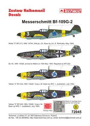 Techmod 72045 - Messerschmitt Bf 109G-2 (1:72)