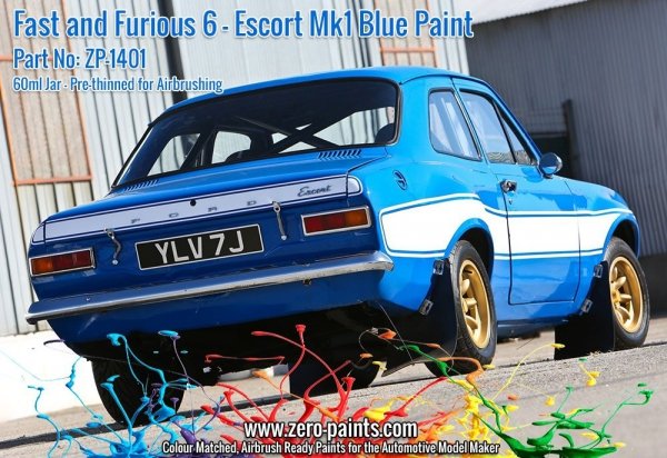 Zero Paints ZP-1401 - Fast and Furious 6 Ford Escort Mk 1 Blue 60ml