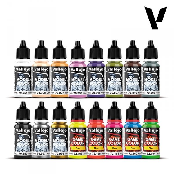 Vallejo 70257 Wargame Special - Model Color Set - Acrylic colors for models and miniatures 16x18ml