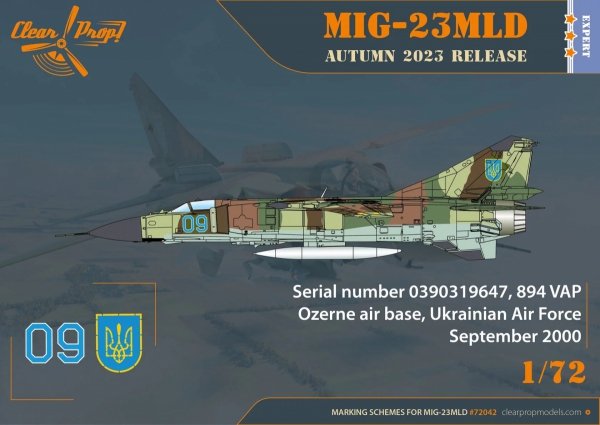 Clear Prop! CP72042 MiG-23MLD The last Ukrainian Flogger-К EXPERT KIT 1/72
