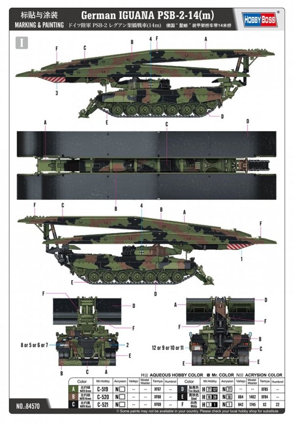 Hobby Boss 84570 German IGUANA PSB-2-14(m) 1/35