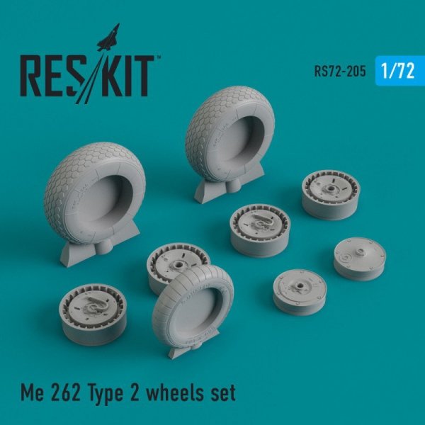 RESKIT RS72-0205 Me.262 Type 2 wheels set 1/72