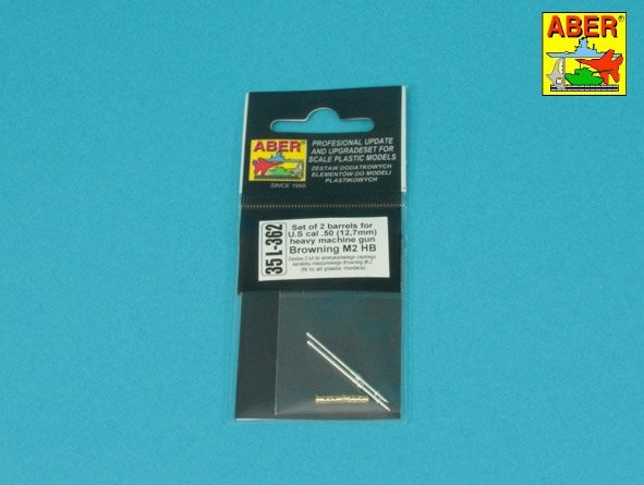 Aber 35L-362 Set of 2 Barrels for US Cal .50 / Zestaw 2 luf do amerykańskiego kalibru .50 Browning M2 HB (Das Werk) 1/35