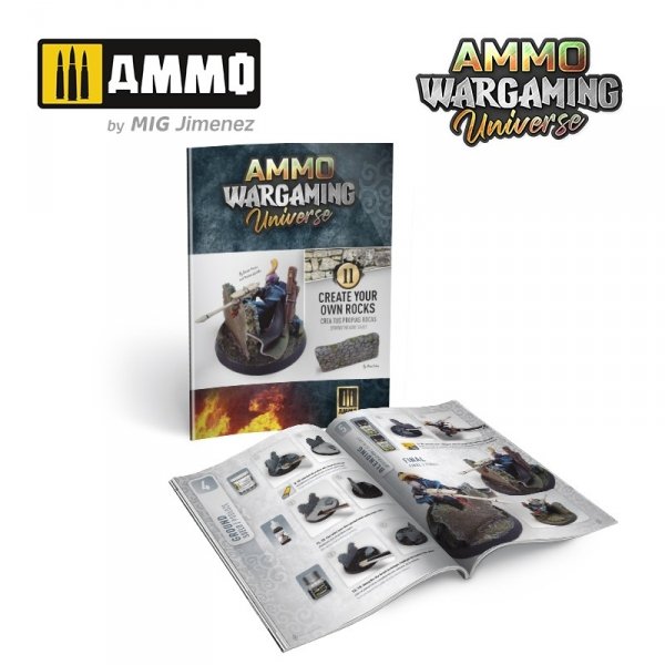 Ammo of Mig 6930 AMMO WARGAMING UNIVERSE Book 11 – Create your own Rocks (English, Castellano, Polski)