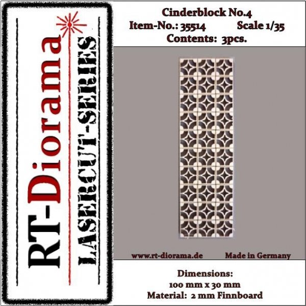 RT-Diorama 35514 Cinderblocks No.4 1/35